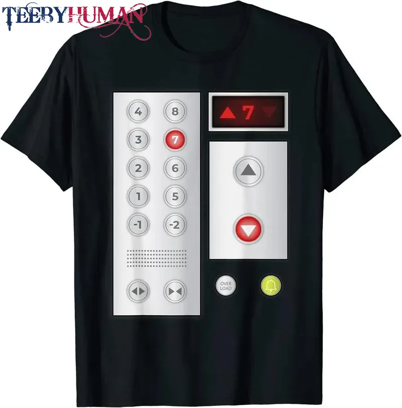 Cool Elevator Buttons Art Men Women Lift Halloween Costume Unisex Tee Hoodie Classic T Shirt 1662618973120