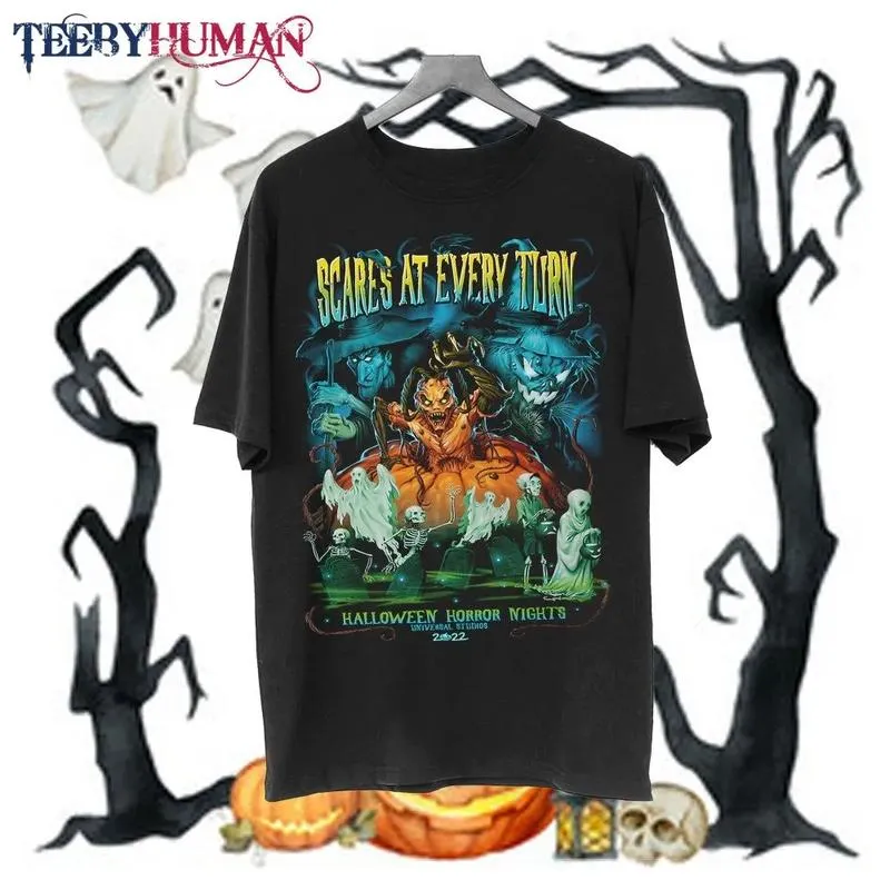 Crare At Every Turn Halloween Horror Nights 2022Classic Tee Unisex Hoodie Sweatshirt 1662480406559