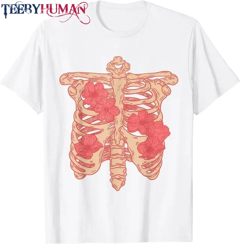 Dia De Los Muertos Skeleton Ribcage Halloween Unisex Tee Hoodie Classic T Shirt 1662619964218