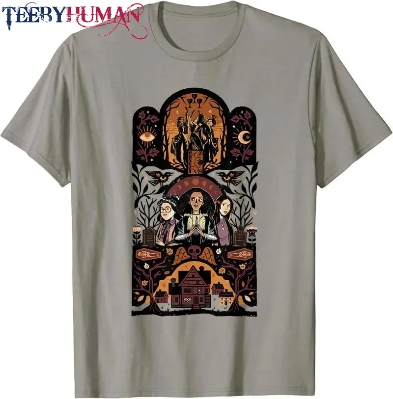 Disney Hocus Pocus 2 Spooky Halloween Unisex Tee Hoodie Classic T Shirt 1662619911072