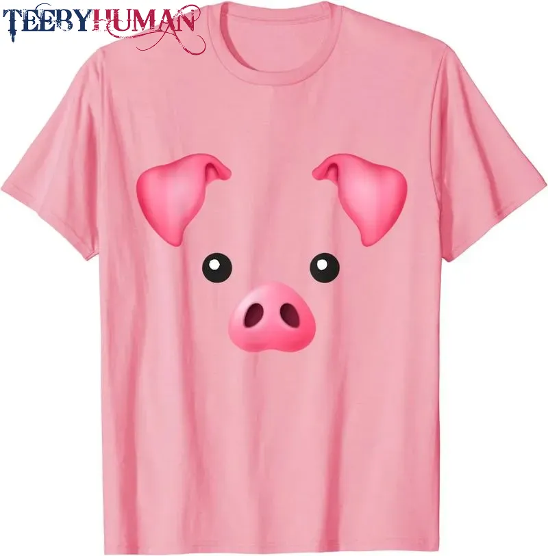 Diy Halloween Costume Pink Pig Costume For Kids Adults Shirt Unisex Tee Hoodie Classic T Shirt 1662619736981
