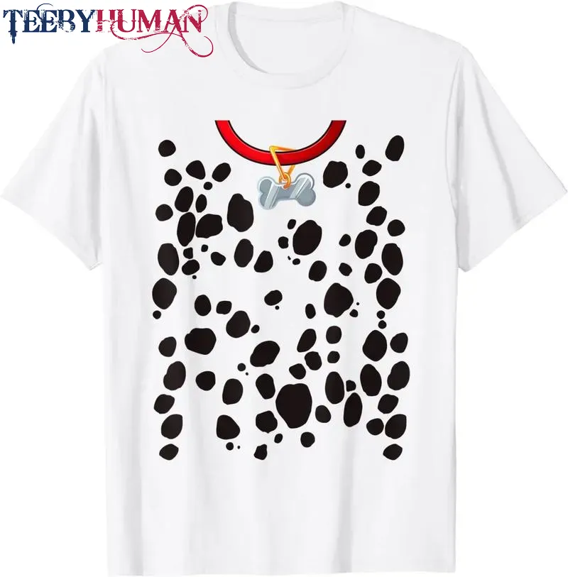 Dog Dalmatian Costume Dalmations Spots Puppy Print Halloween Unisex Tee Hoodie Classic T Shirt 1662619631124