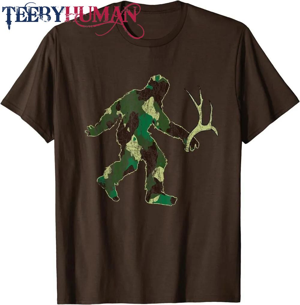 Elk Deer Antler Shed Hunting Bigfoot Sasquatch Hunter Gift Classic T Shirt Unisex Hoodie Sweatshirt 1661508631895