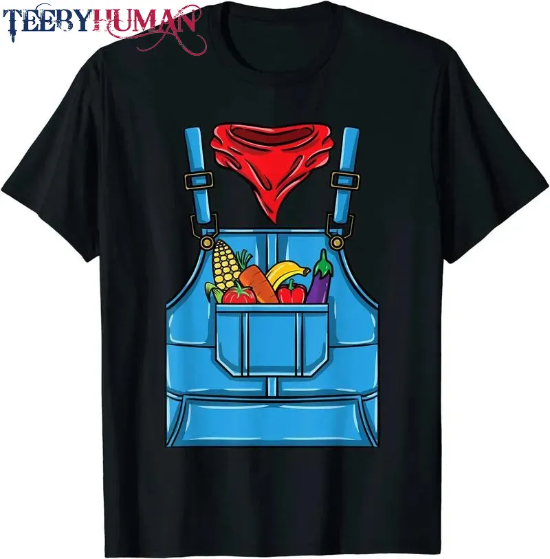 Farmer Costume Halloween Unisex Tee Hoodie Classic T Shirt 1662619003695