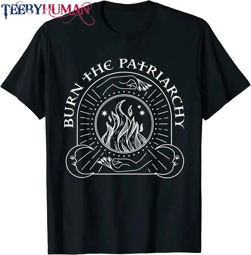 Feminist Witch Burn The Patriarchy Halloween Women S Rights Unisex Tee Hoodie Classic T Shirt 1662618974510