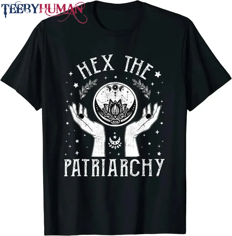 Feminist Witch Hex The Patriarchy Halloween Witch Vibes Unisex Tee Hoodie Classic T Shirt 1662618966596