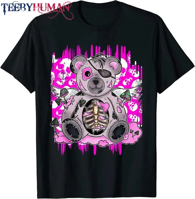 Halloween Kawaii Pastel Goth Cute Teddy Bear Anime Costume Unisex Tee Hoodie Classic T Shirt 1662664714856