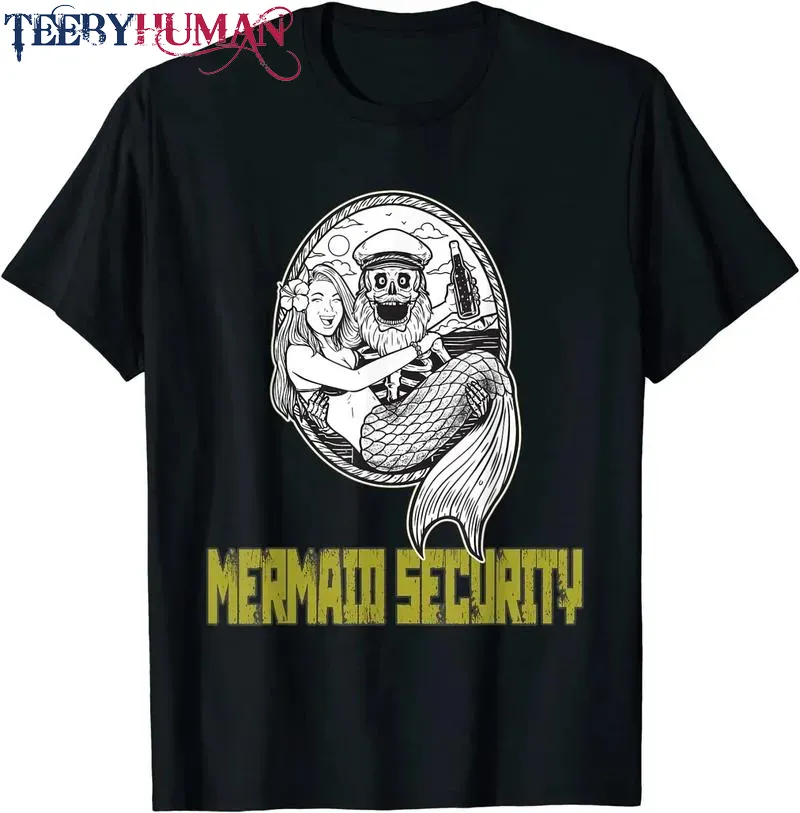 Halloween Mermaid Security Halloween Outfit Dad Father Unisex Tee Hoodie Classic T Shirt 1662664704920