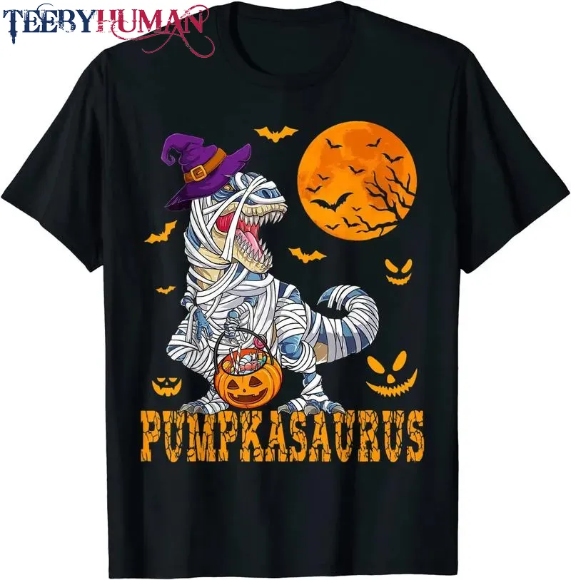 Halloween Monster Truck Mummy Dinosaur Pumpkin Toddler Boys Unisex Tee Hoodie Classic T Shirt 1662664693905