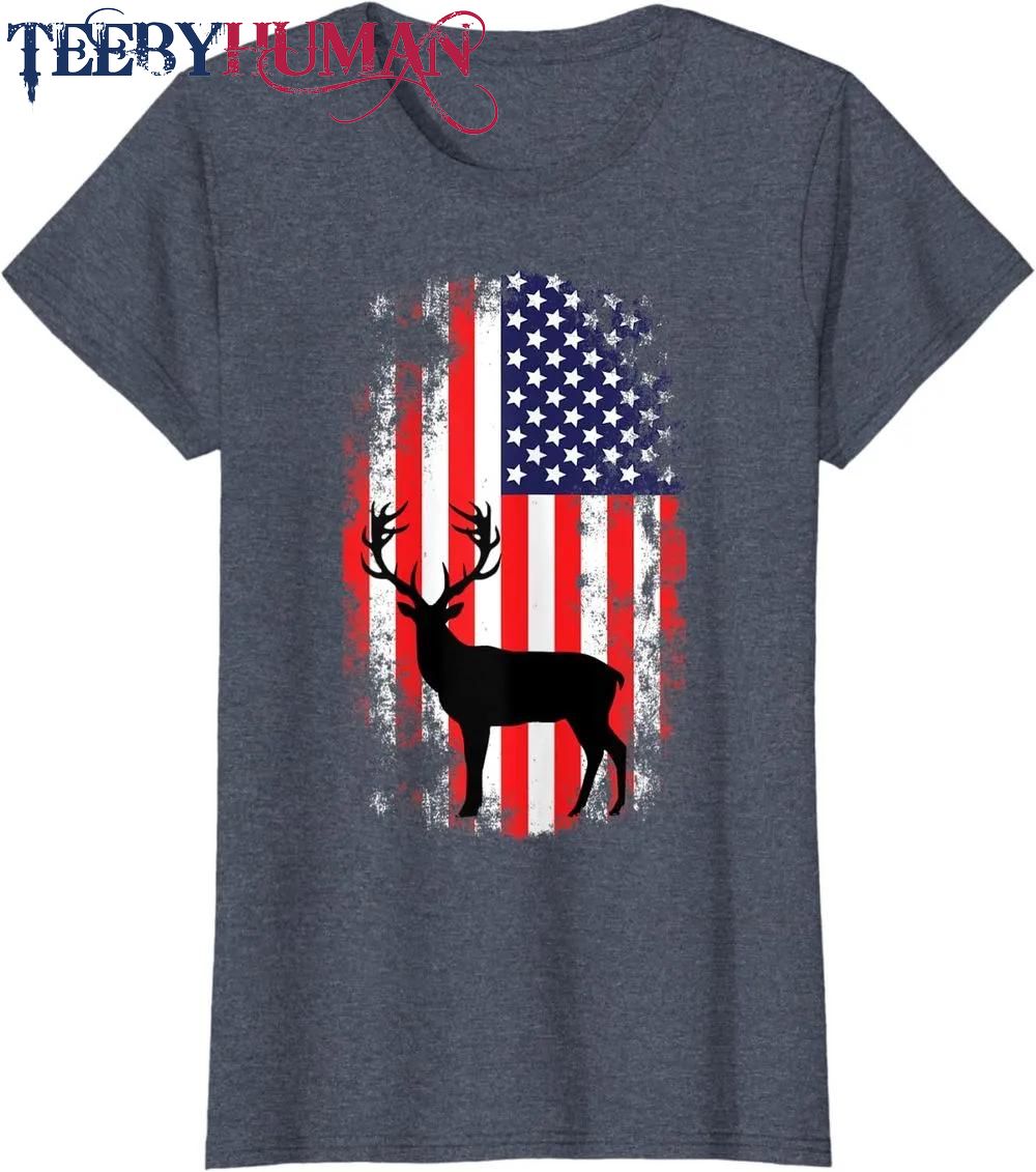 Hunting American Deer Hunting Patriotic Shirt For Men Women Classic T Shirt Unisex Hoodie Sweatshirt 1661509774467