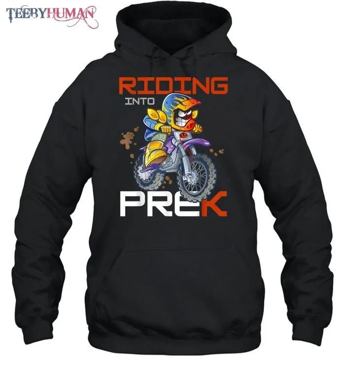 Riding Into Prek Prekindergarten Back To School Boys Unisex Tee Hoodie Shirt Teebyhuman 1656323831371