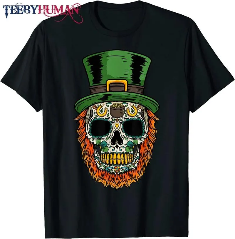 Saint Patrick S Day St Patricks Day Irish Sugar Skull T Shirt 1664511102571