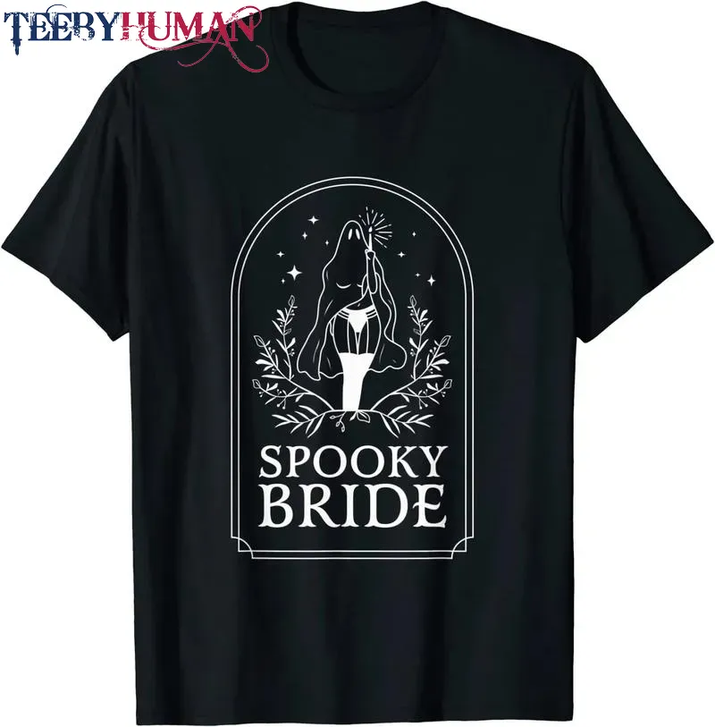 Spooky Bride Bachelorette Party Bridal Party Halloween Party Unisex Tee Hoodie Classic T Shirt 1662584790415