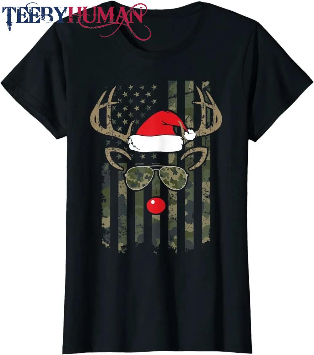 Whitetail Buck Bow Hunter Camo Funny Deer Hunting Christmas Classic T Shirt Unisex Hoodie Sweatshirt 1661511176346