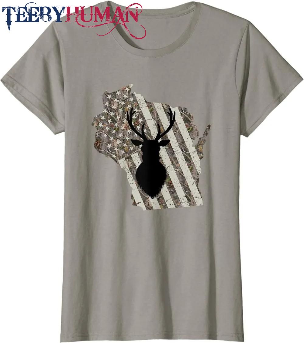Wisconsin Whitetail Deer Hunting Classic T Shirt Unisex Hoodie Sweatshirt 1661510907803